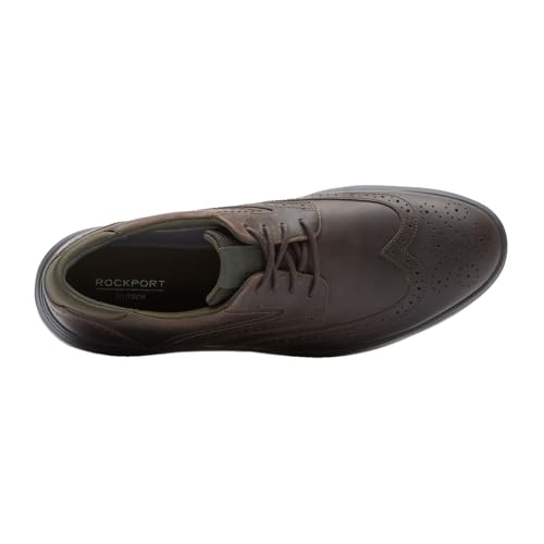Rockport Men's Noah Wingtip, Dark Brown, 8.5 W - Image 5
