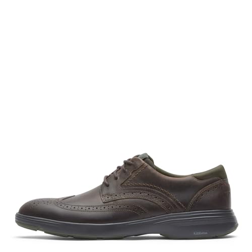 Rockport Men's Noah Wingtip, Dark Brown, 8.5 W - Image 4
