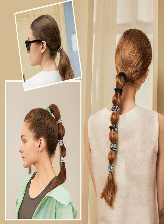 EVITA PERONI Hair Ties 12 Pcs Set, High Elastic Ponytail Holders, Hair Ties No Damage, Elastic Ties for Thick Hair Women Men, Gifts for Mother Sister Girlfriend (Amber Shadow) - Image 4