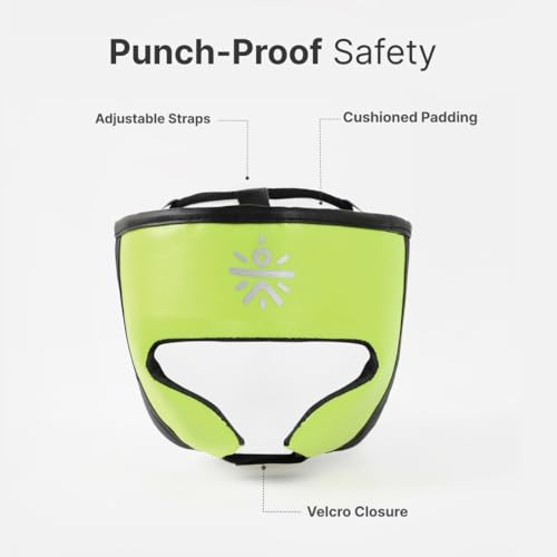Cult Kids Boxing Kit with Punching Bag, Gloves & Headgear – Durable PU Leather, Safe & Comfortable Training Set for Boys & Girls Ages 5-10 – Ideal for Fitness, Discipline & Fun – Green - Image 4