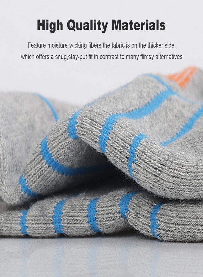 Lapulas Athletic Ankle Socks Cushioned Anti-Blister Running Tab Sports Socks for Men and Women 6Pairs Medium - Image 5