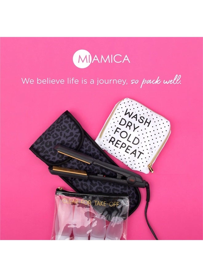 Miamica Women's TSA Compliant Travel Bottles and Toiletry Bag Kit, 12 Piece, Navy, One Size - Image 5