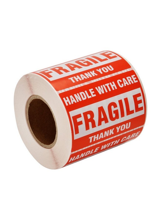 FungLam [1 Roll, 500 Labels] 2" X 3" Fragile Stickers Handle With Care Warning Packing/Shipping Labels - Permanent Adhesive - Image 1