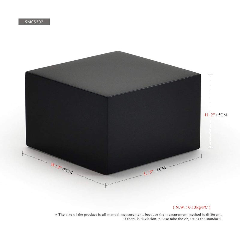 Oirlv Solid Wood Minimalism Style Jewelry Display Stand Showcase Jewelry Organizer Black Square Holder (SM05302) - Image 2