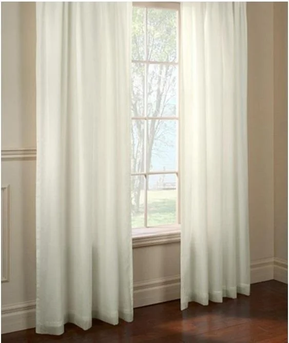 Altın Pamuk Golden Cotton Luxury Satin Sunshade Curtain Cream Length Option