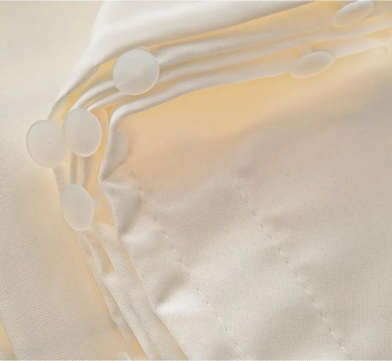Altın Pamuk Golden Cotton Luxury Satin Sunshade Curtain Cream Length Option