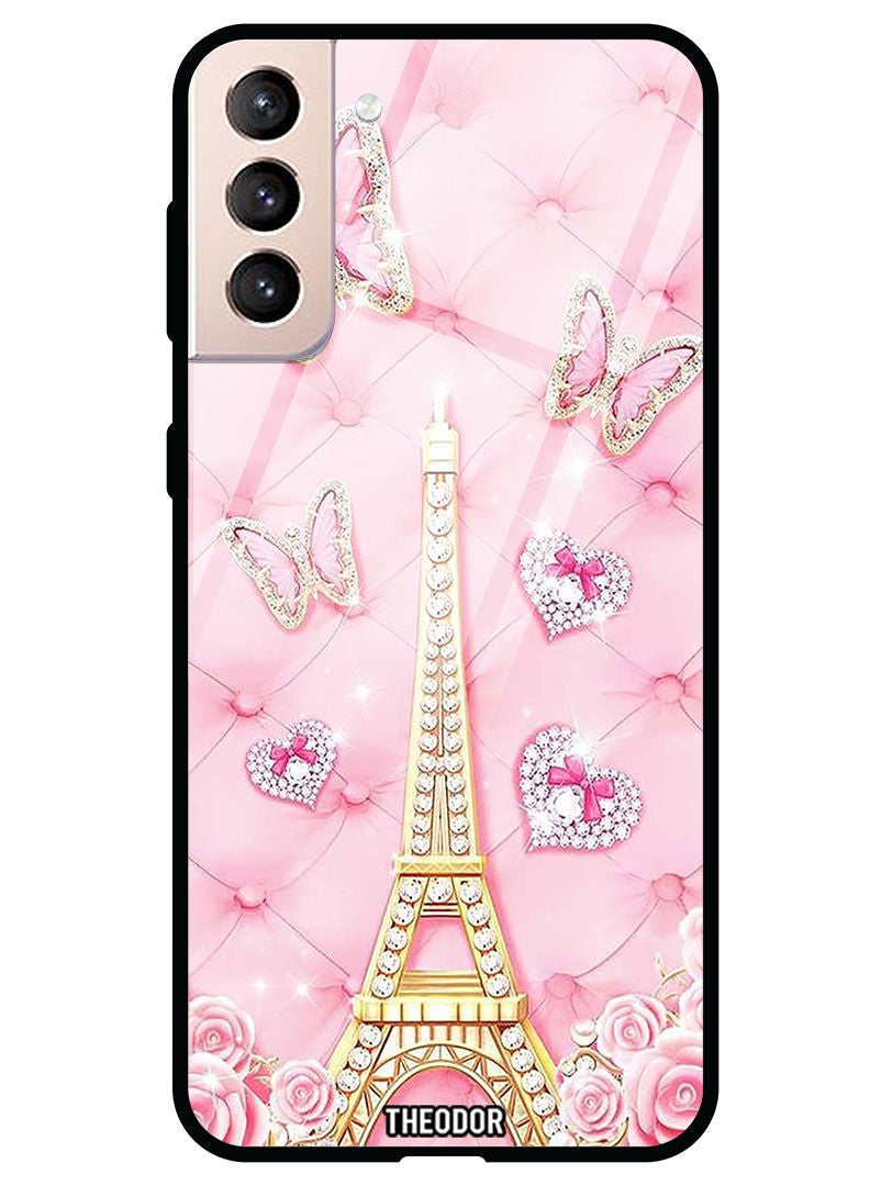 Theodor Protective Tempered Glass Case Cover Samsung Galaxy S21  Eiffel Tower (2) - Image 1