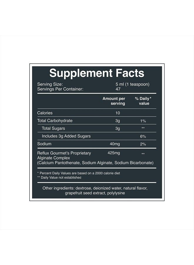 REFLUX GOURMET Natural Heartburn Acid Reflux Relief Support Supplement for GERD, LPR, Indigestion, Aid for Intermittent Fasting, Alginate Therapy, Made in The USA, Vanilla Caramel  - Image 3