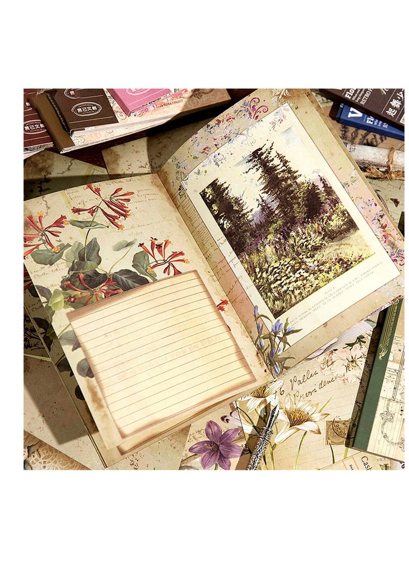 Excefore - Vintage Aesthetic Scrapbook Paper, 160 Pcs Vintage Scrapbook Paper Supplies, for DIY Bullet Planners, Junk Art Collage Album Frames - Image 1