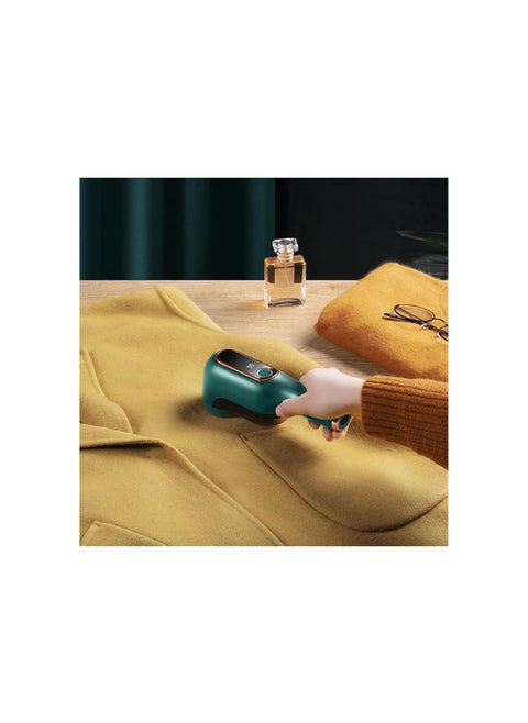 Scrubbeeze Lint Remover - Scrubbeeze Lint Buster, Digital Power Display Lint Remover, Electric Lint Remover Rechargeable, Fabric Shaver and Lint Remover (Green+White)