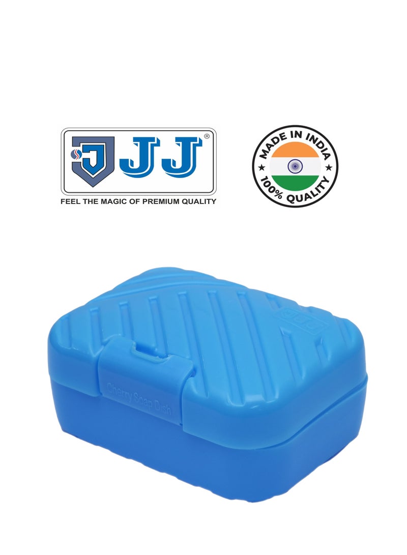 Cherry Soap Dish Plastic Box, Bathroom Soap, Case Box Blue