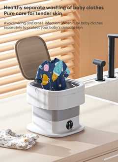 Sharpdo 10L Mini Washing and Drying Washing Machine, Special Folding Washing Machine for Baby Underwear  - Image 5