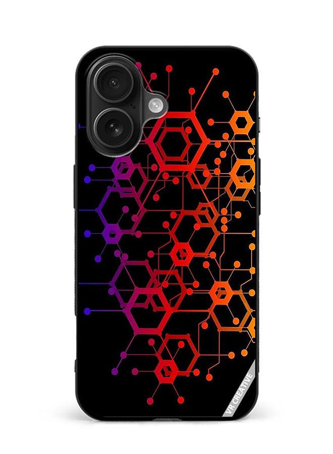 VR CREATIVE Protective Case Cover For Apple iPhone 16 Abstract Circuit Board Design Multicolour