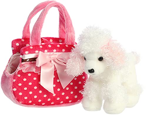 Aurora® Fashionable Fancy Pals™ Fancy Pink Polka Dot™ Stuffed Animal - On-The-go Companions - Stylish Accessories - 8 Inches - Image 1