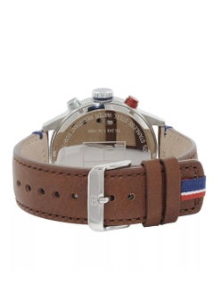 Tommy Hilfiger Plus Men's Quartz Stainless Steel Case and Leather Strap-1791066 46mm  - Image 3