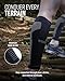 MudGear Compression Calf Sleeves Premium Support for Running and Recovery Graduated Fit for Men and Women Durable Gear for Spartan Race Trail and OCR Athletes Made in USA BlackGray SM 1 Pair - Image 4