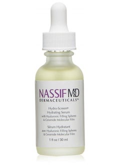 NassifMD Hydro-Screen Bakuchiol Serum, Hyaluronic Acid Serum with Retinol Ceramide Moisturizer with Bakuchiol Oil, Retinol Serum Anti Aging Face Moisturizer for Women Face Moisturizer for Dry Skin 1oz