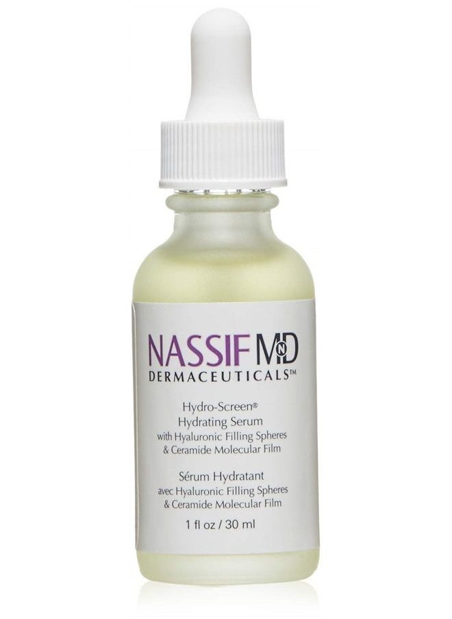 nassif md - NassifMD Hydro-Screen Bakuchiol Serum, Hyaluronic Acid Serum with Retinol Ceramide Moisturizer with Bakuchiol Oil, Retinol Serum Anti Aging Face Moisturizer for Women Face Moisturizer for Dry Skin 1oz - Image 1