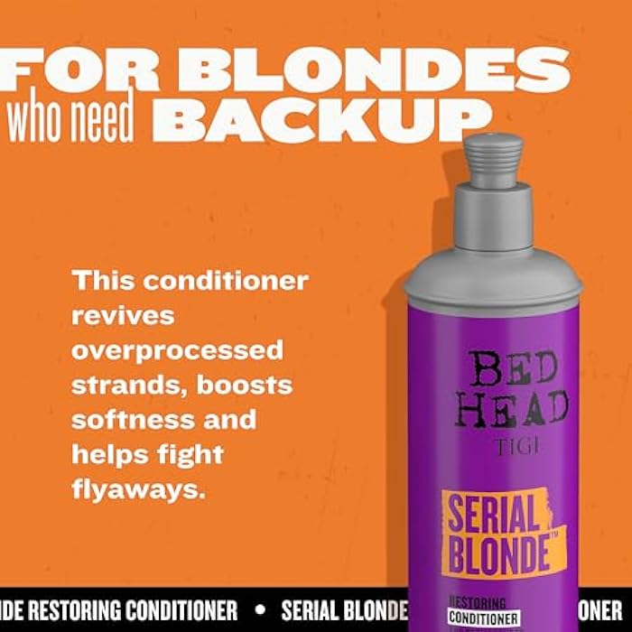 Bed Head by TIGI Serial Blonde Conditioner for Damaged Blonde Hair 13.53 Fl Oz (Pack of 2) - Image 3