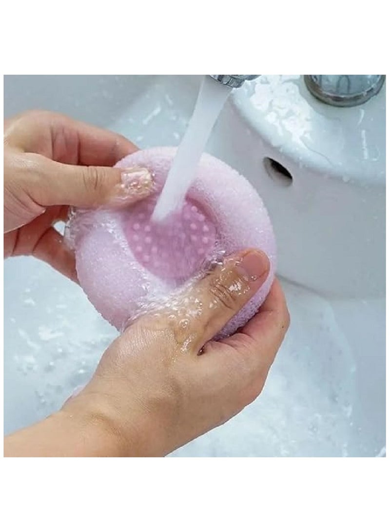 Bath Loofah - Bath Sponge for Adults - Multicolor Bath Sponge for Skin Cleaning - Comfortable and Soft Bath Loofah - Body Multicolor - Image 4