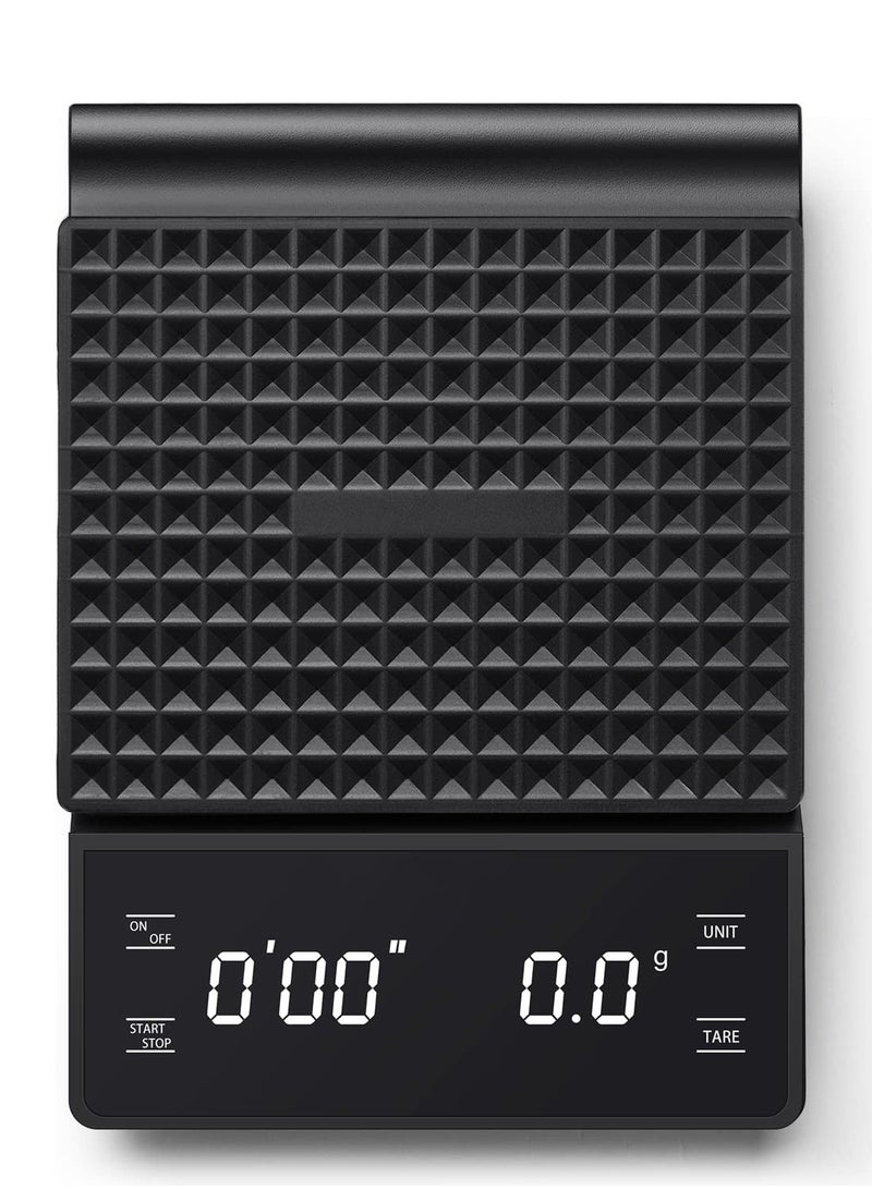 HOMESTAR Digital Coffee Scale with Timer,Kitchen With Led Display For Cooking Baking Weight Up To 3000G 0.1G Steps - Image 1