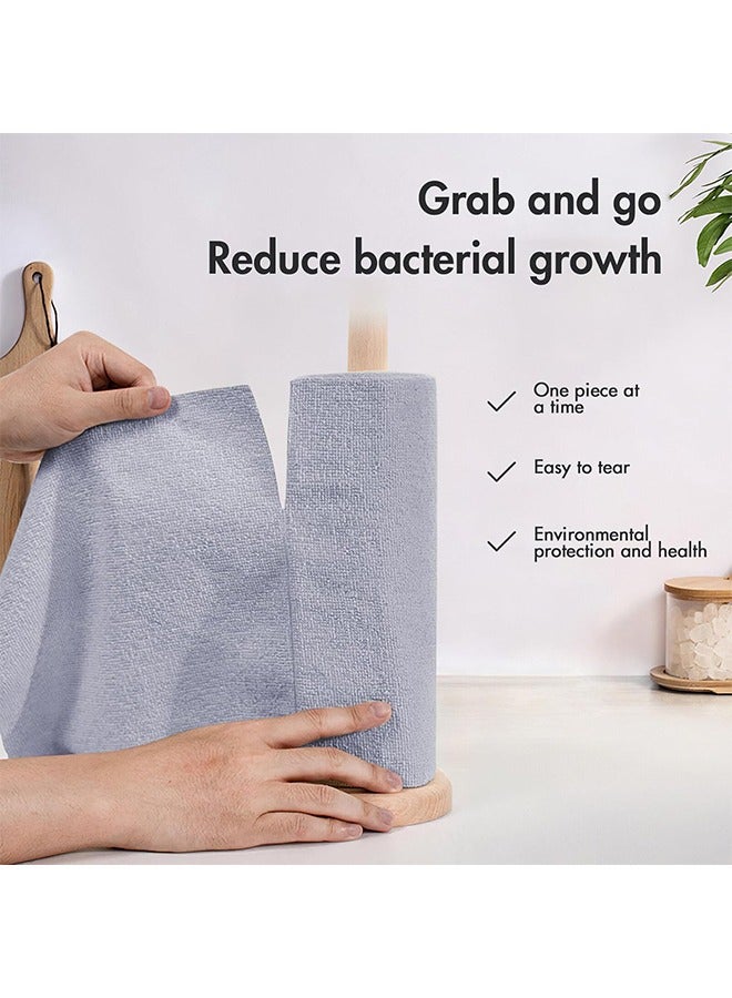 Disposable Dish Cloths, Microfiber Cleaning Cloth, Reusable Paper Towels, Wet Dry Cleaning Cloth, Kitchen Cleaning Rags, Window Cleaning Cloths Rag Cleaning Wipes for Car, 20 Sheets (grey) - Image 2