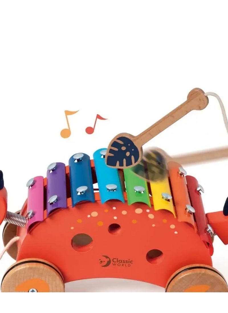 Classic World - Classic World Dinosaur Xylophone - Wooden Xylophone Toy, Dinosaur Music Toy, Early Learning Toy, Kids Musical Instrumen - Image 1