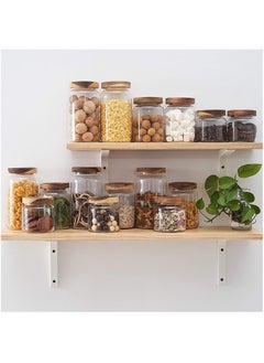 General 3 PCS Airtight Glass Storage Jar Borosilicate Glass Kitchen Canisters Glass Canister for Kitchen Pantry Organization Ideal for Coffee Nuts Cookie (500ml)  - Image 5