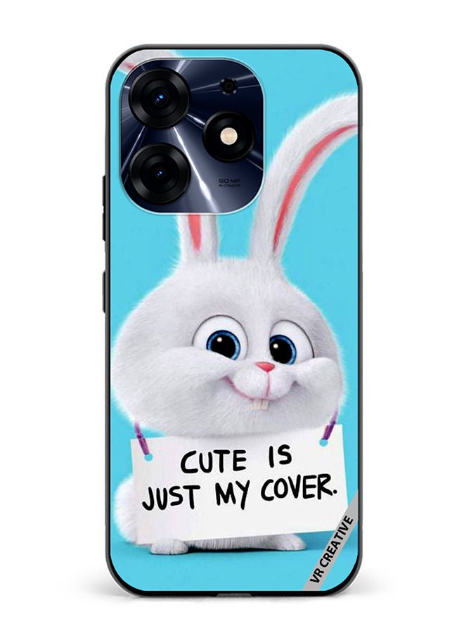 VR CREATIVE Protective Case Cover For Tecno Spark 10 Pro Cute Is Just My Cover Design Multicolour - Image 1