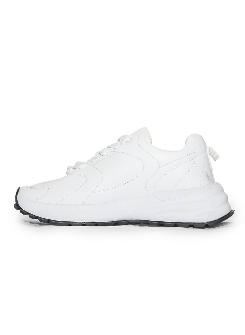 Desert Men's Fashion Leather Sneakers – Stylish Printed Design - Image 3