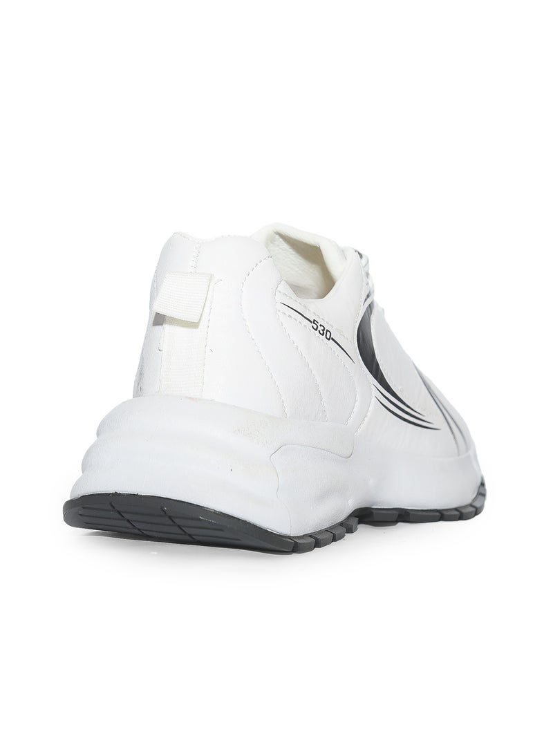 Desert Men's Fashion Leather Sneakers – Stylish Printed Design - Image 4