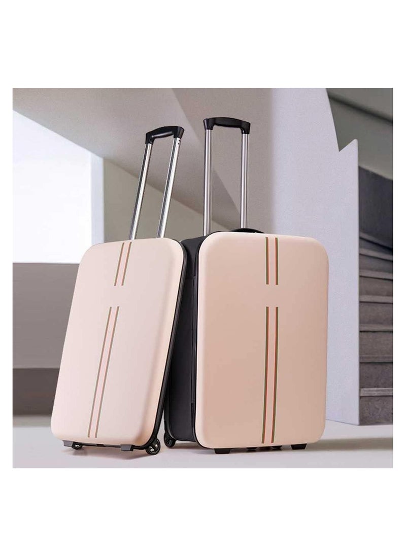 NNEWVANTE - Expandable Foldable Suitcase Lightweight Durable Hardside 4Wheel Travel Luggage Large Capacity Travel Bags for Girl and Women (24) (Pink) - Image 1