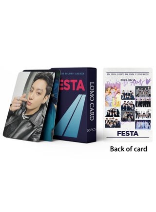 55 Piece BTS 2024 FESTA 11th Anniversary Commemorative Lomo Card - view 4