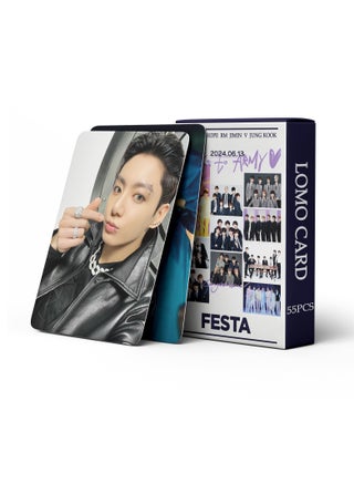 55 Piece BTS 2024 FESTA 11th Anniversary Commemorative Lomo Card - view 5