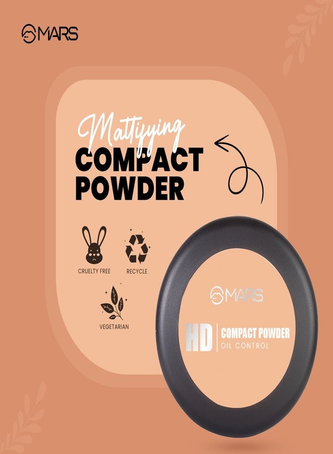 MARS HD Mattifying Compact Powder | Lightweight Formula with Oil Control | long Lasting Compact Powder (8g) (01-ICING) - Image 4
