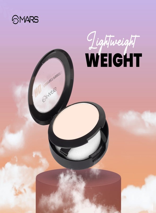 MARS HD Mattifying Compact Powder | Lightweight Formula with Oil Control | long Lasting Compact Powder (8g) (01-ICING) - Image 3