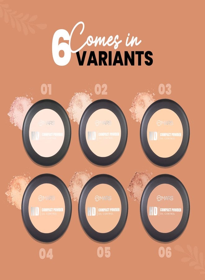 MARS HD Mattifying Compact Powder | Lightweight Formula with Oil Control | long Lasting Compact Powder (8g) (01-ICING) - Image 5