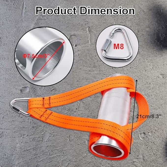 rayihni Arm Wrestling Training Handle Wrist And Forearm Exerciser 3-Inch Thick Wrist Rolling Grip Multi Spinner Workout Handle - Image 3