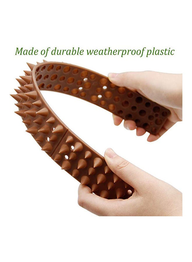 NIBEMINENT 10-Piece Anti-Climbing Security Fence Spike Set Brown 49 x 6 4.5cm - Image 2