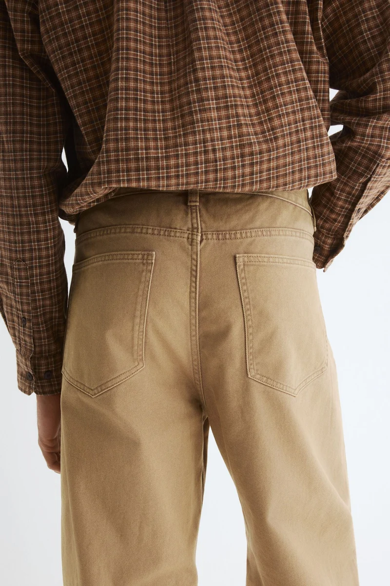 H&M  Relaxed Fit Cotton chinos for Men | Best Price UAE