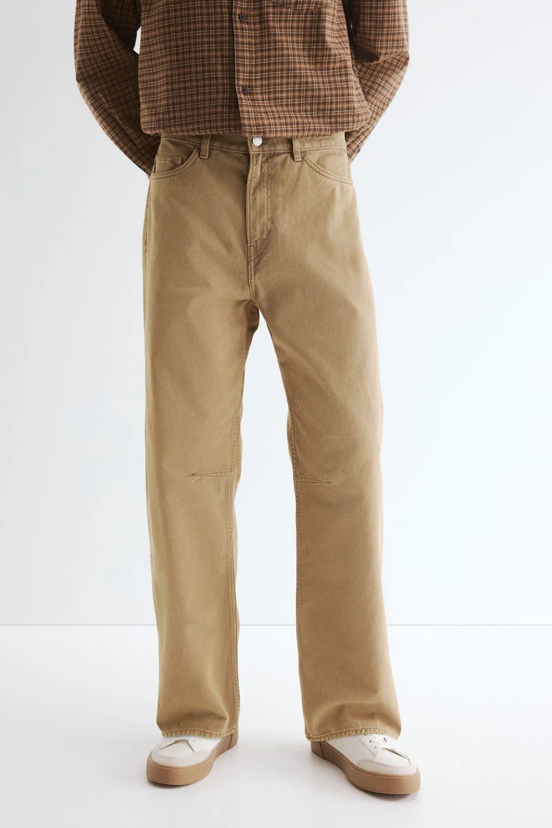 H&M  Relaxed Fit Cotton chinos for Men | Best Price UAE