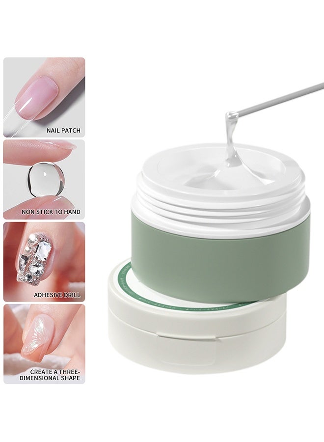 شايجاي لاصق التصحيح الصلب - غراء جل الأظافر الصلبة لا تؤذي الأظافر ليست لزجة واضحة هلام ناعم تحتاج إلى مصباح الصحافة على الأظافر المزيفة في المنزل DIY مسمار الغراء لاصق لسحر الأظافر الأحجار الكريمة - Image 2