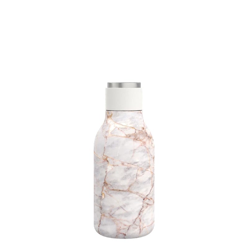 asobu Urban Insulated and Double Walled Stainless Steel Bottle 16 Ounce Marble