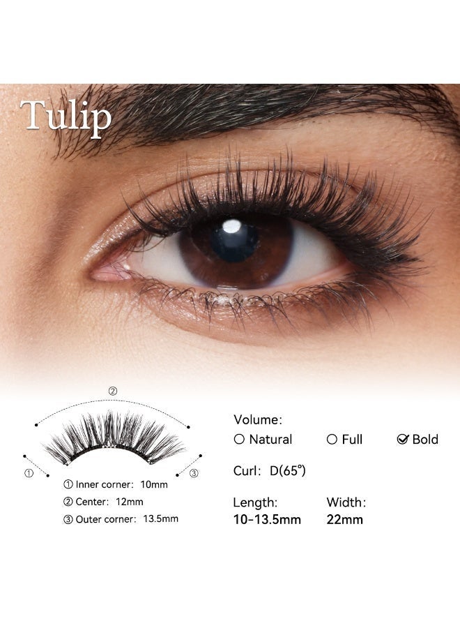 WOSADO Tulip Magnetic Lashes – Arabic Glam Bold Volume - Image 1