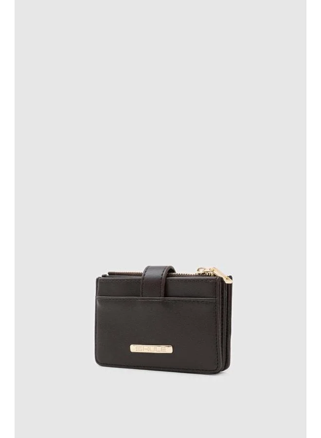 Shule Bags  Cleo Zippered Women's Wallet in Dark Coffee. for Women | Best Price UAE