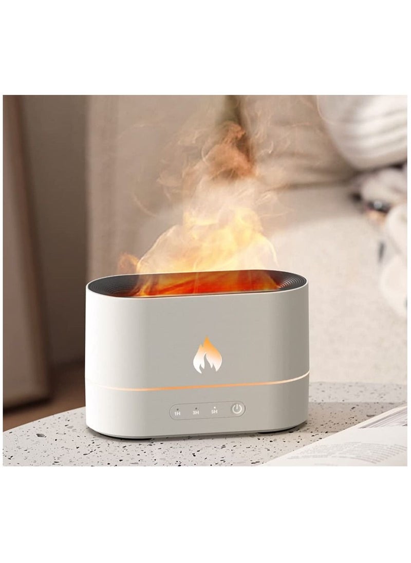 Mi VAZA - 250ML Essential Oil Diffuser, Simulation Flame Mist Air Humidifier, Quiet Aromatherapy with 2 Colors Light, 3 Timer Settings And Auto-off for Home Office Baby Bedroom - Image 1