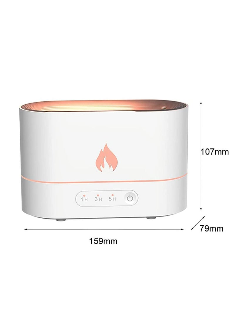 Mi VAZA - 250ML Essential Oil Diffuser, Simulation Flame Mist Air Humidifier, Quiet Aromatherapy with 2 Colors Light, 3 Timer Settings And Auto-off for Home Office Baby Bedroom - Image 1