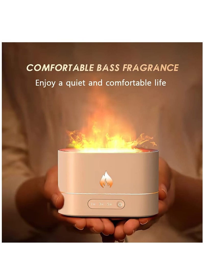 Mi VAZA - 250ML Essential Oil Diffuser, Simulation Flame Mist Air Humidifier, Quiet Aromatherapy with 2 Colors Light, 3 Timer Settings And Auto-off for Home Office Baby Bedroom - Image 1
