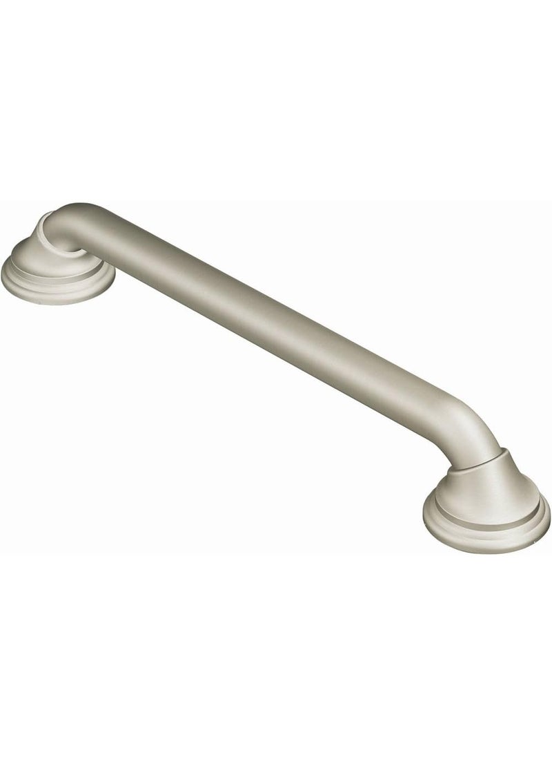 MOEN Moen Brushed Nickel Bathroom Safety 16Inch Designer Shower Grab Bar with Concealed Screws for Handicapped or Elderly LR8716D3BN 