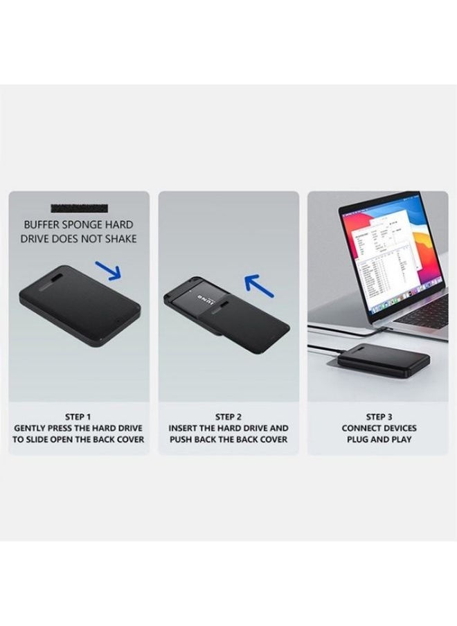 BURAQ H8 2.5-inch SATA Mechanical Solid-State SSD Hard Drive Box For Windows / Mac / Linux  - Image 3